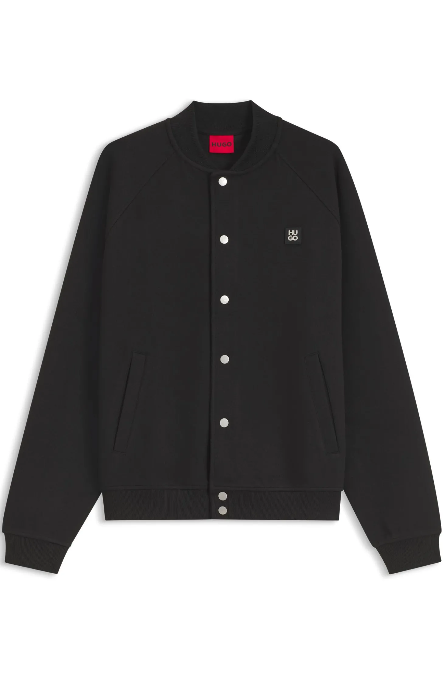 Bomberjacke aus Interlock-Jersey mit Stack-Logo-Detail