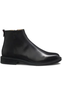 Boots aus Leder mit Logo-Detail