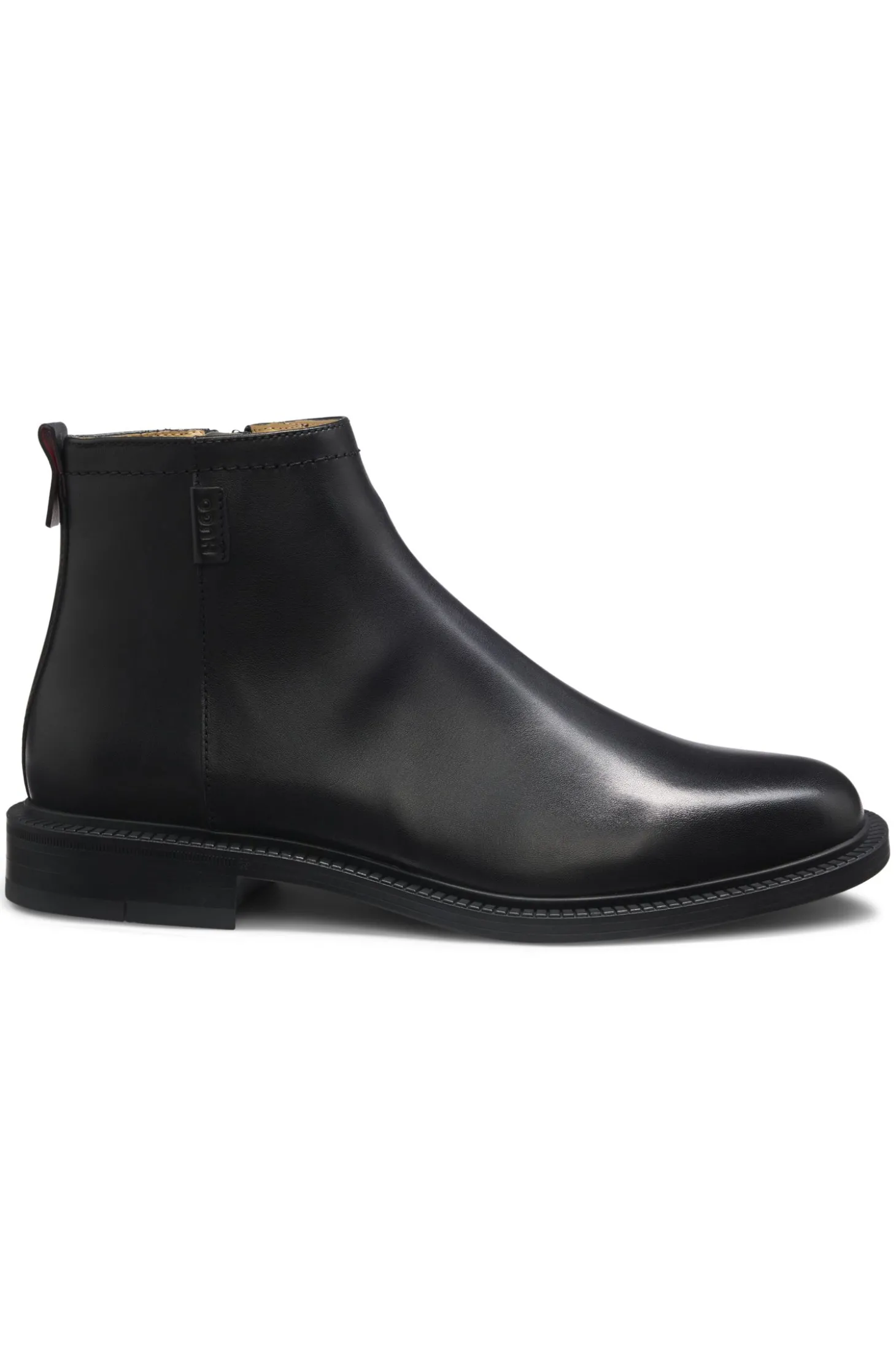 Boots aus Leder mit Logo-Detail