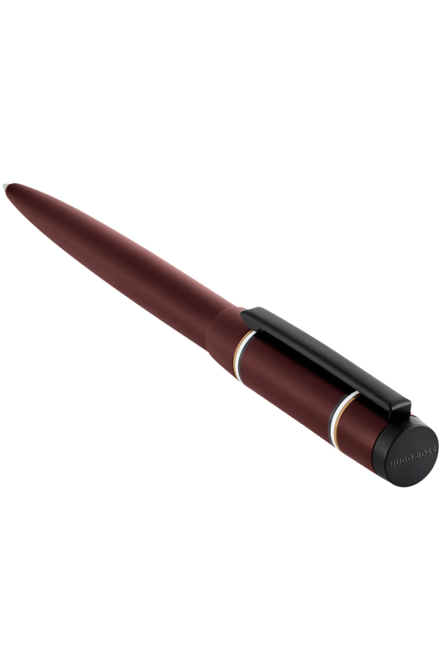 Bordeauxroter Kugelschreiber mit Double-B-Monogramm