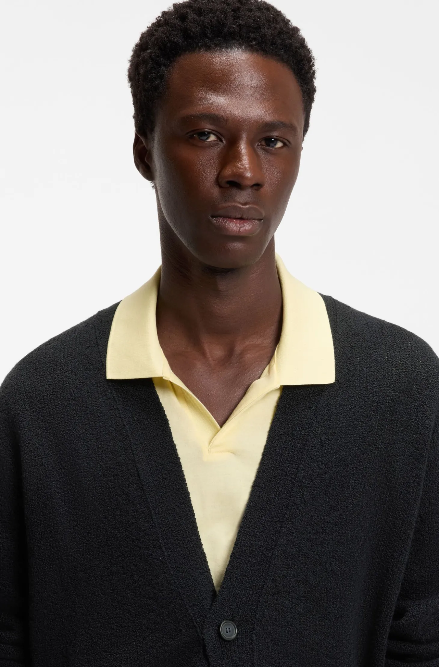 BOSS BY BECKHAM Cardigan aus Baumwoll-Mix