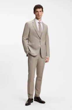 BOSS BY BECKHAM Krawatte mit Leinen und Tussahseide