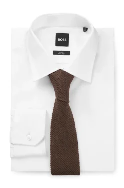 BOSS BY BECKHAM Krawatte mit Leinen und Tussahseide