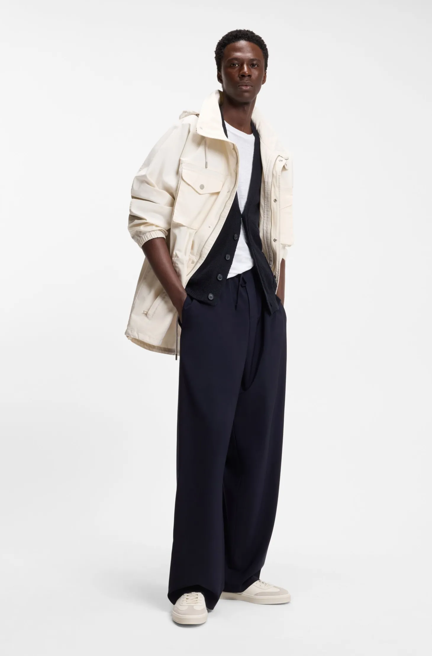 BOSS BY BECKHAM Parka aus Baumwolle