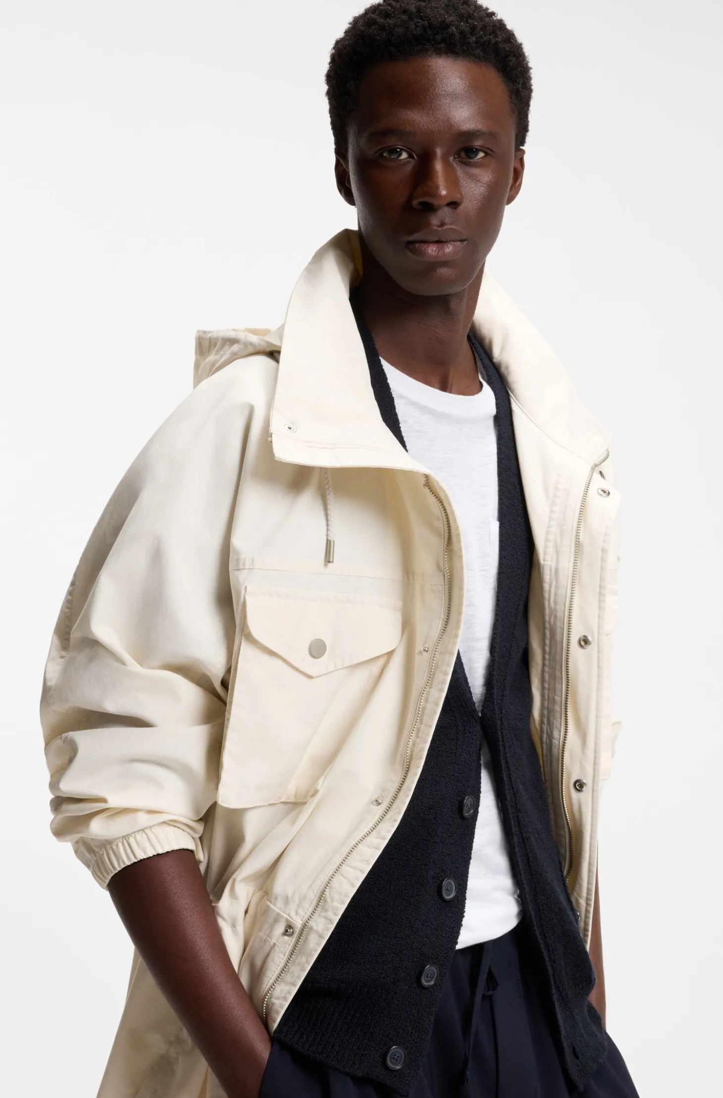 BOSS BY BECKHAM Parka aus Baumwolle