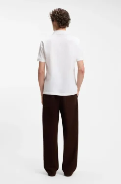 BOSS BY BECKHAM Poloshirt aus Baumwoll-Mix mit Seide