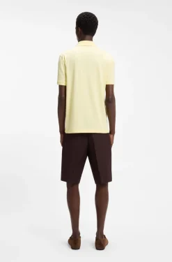 BOSS BY BECKHAM Poloshirt aus Baumwoll-Mix mit Seide