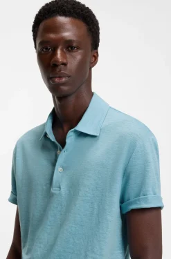 BOSS BY BECKHAM Poloshirt aus Leinen