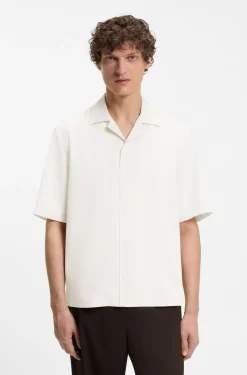 BOSS BY BECKHAM Relaxed-Fit Hemd aus fließendem Gewebe