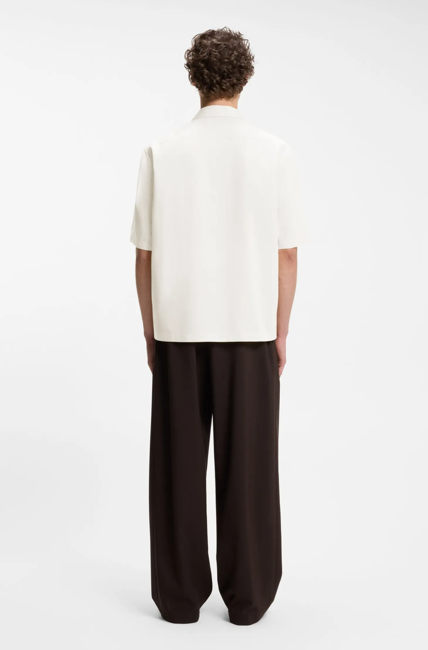 BOSS BY BECKHAM Relaxed-Fit Hemd aus fließendem Gewebe