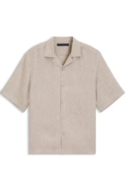 BOSS BY BECKHAM Relaxed-Fit Hemd aus Leinen