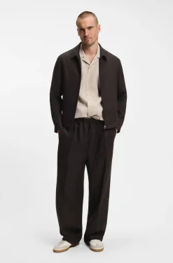 BOSS BY BECKHAM Relaxed-Fit Hose aus Leinen
