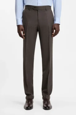 BOSS BY BECKHAM Slim-Fit Anzughose aus Woll-Mix