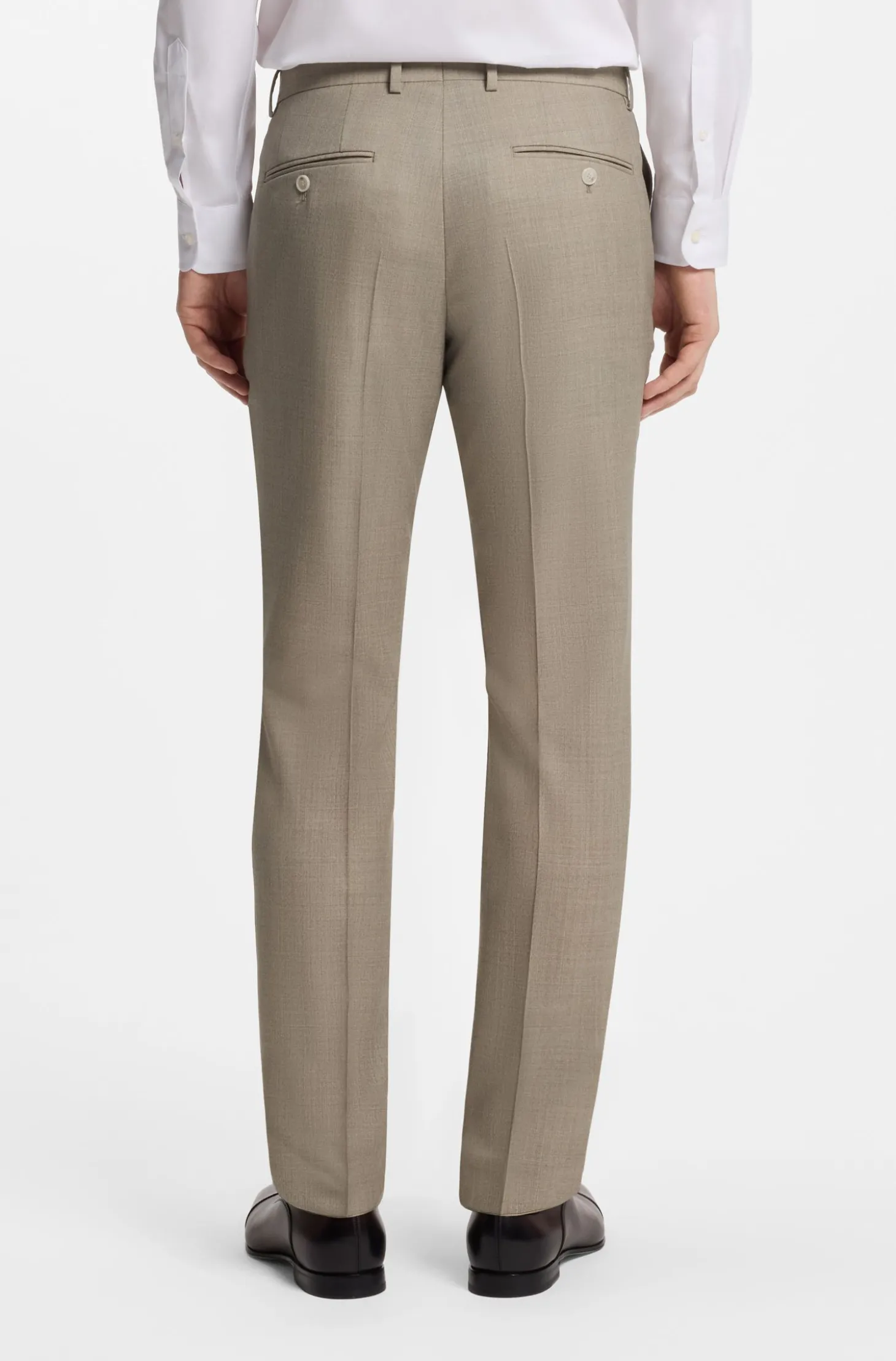 BOSS BY BECKHAM Slim-Fit Anzughose aus Schurwolle
