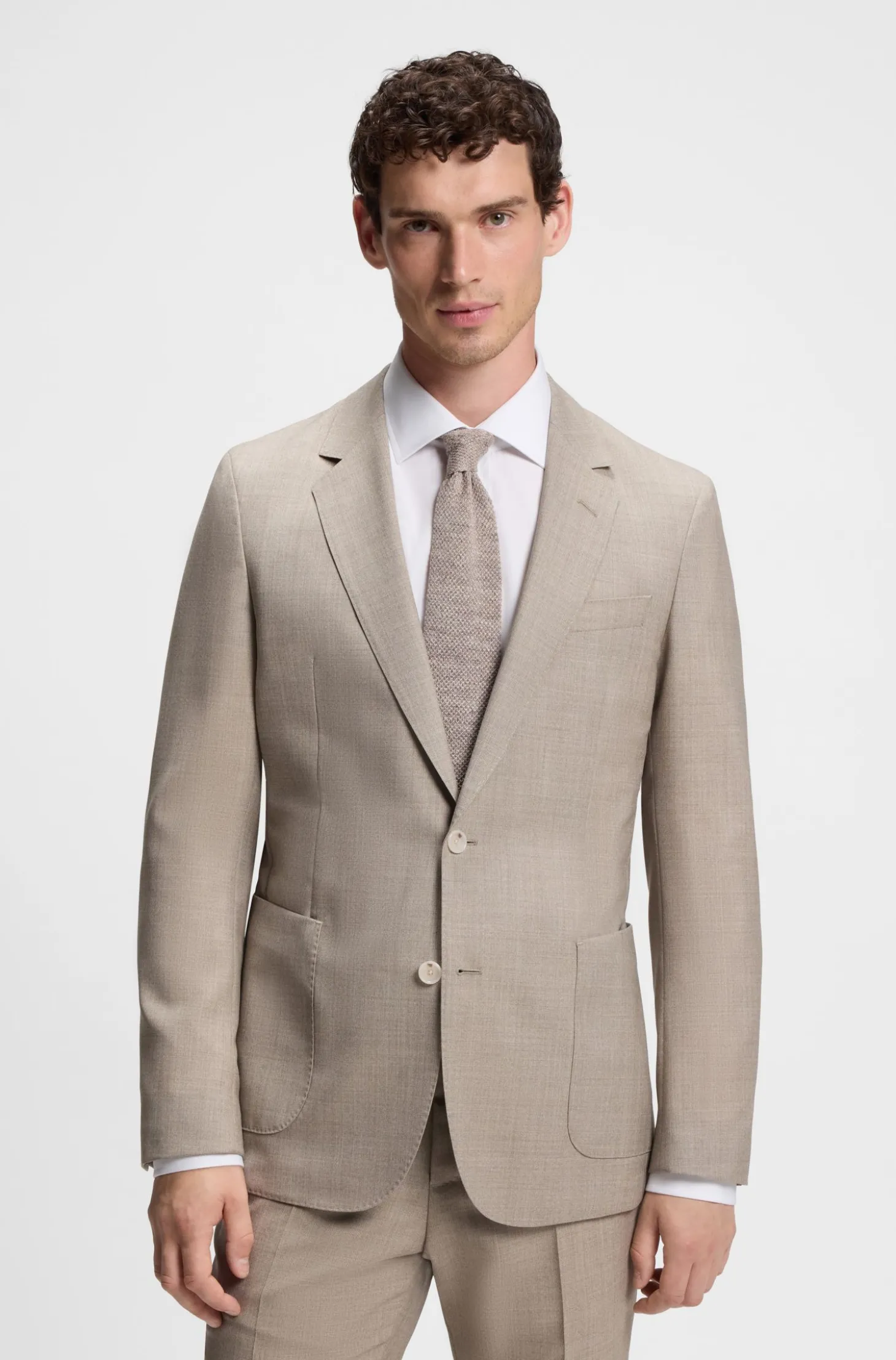 BOSS BY BECKHAM Slim-Fit Sakko aus Schurwolle