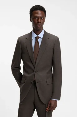 BOSS BY BECKHAM Slim-Fit Sakko aus Woll-Mix