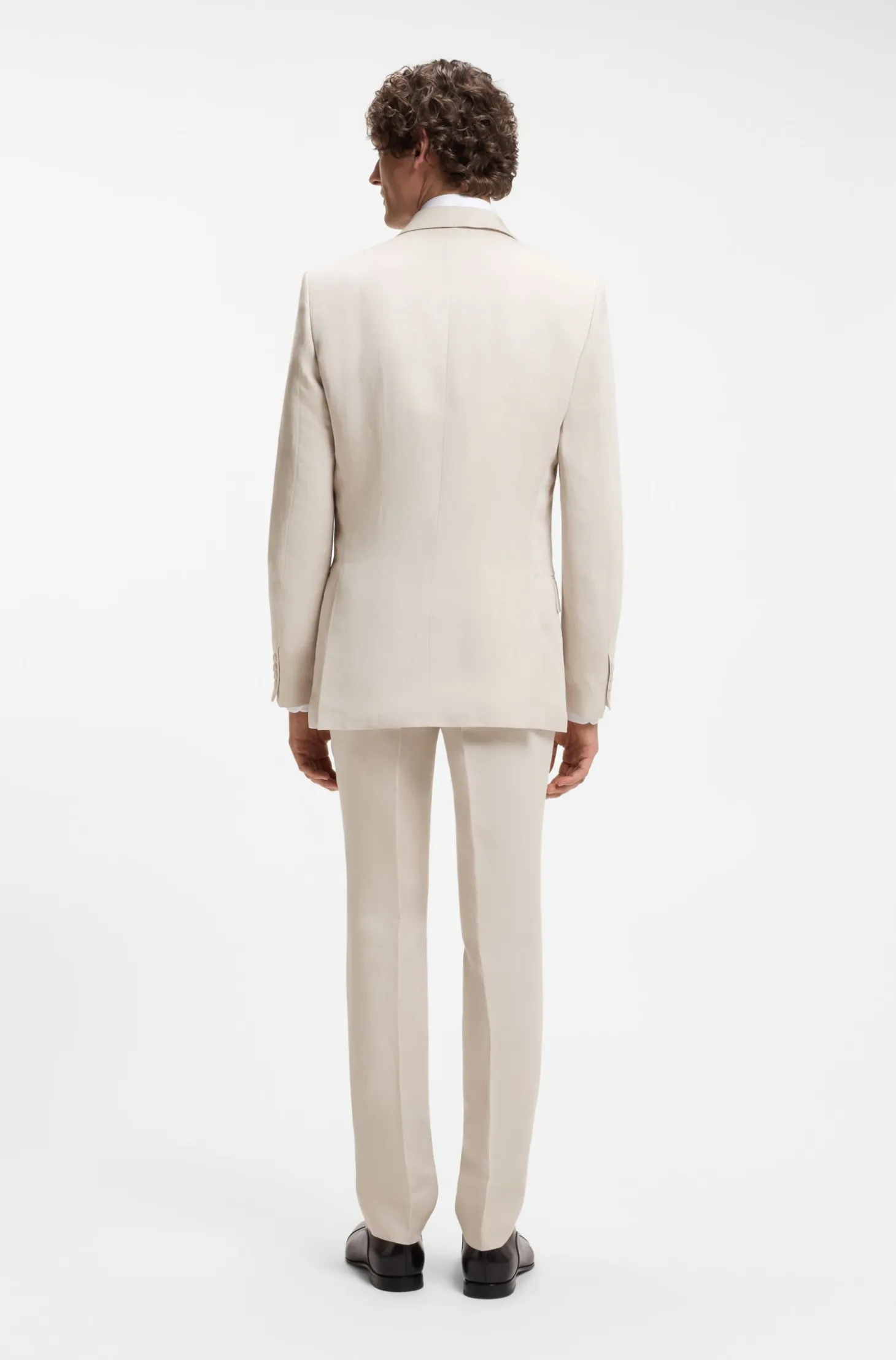 BOSS BY BECKHAM Slim-Fit Sakko mit Mikromuster