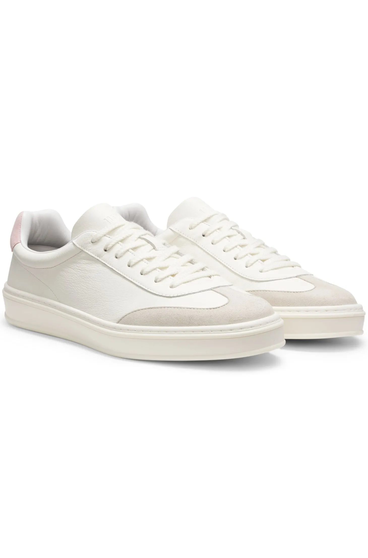 BOSS BY BECKHAM Sneakers aus Leder und Veloursleder
