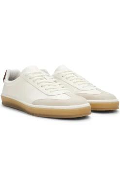 BOSS BY BECKHAM Sneakers aus Leder und Veloursleder