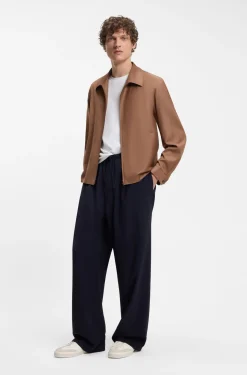 BOSS BY BECKHAM Sneakers aus Leder und Veloursleder