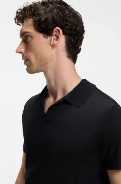 BOSS BY BECKHAM Strick-Polo aus Schurwolle