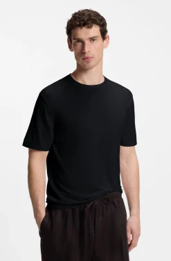 BOSS BY BECKHAM Strick-T-Shirt aus Schurwolle
