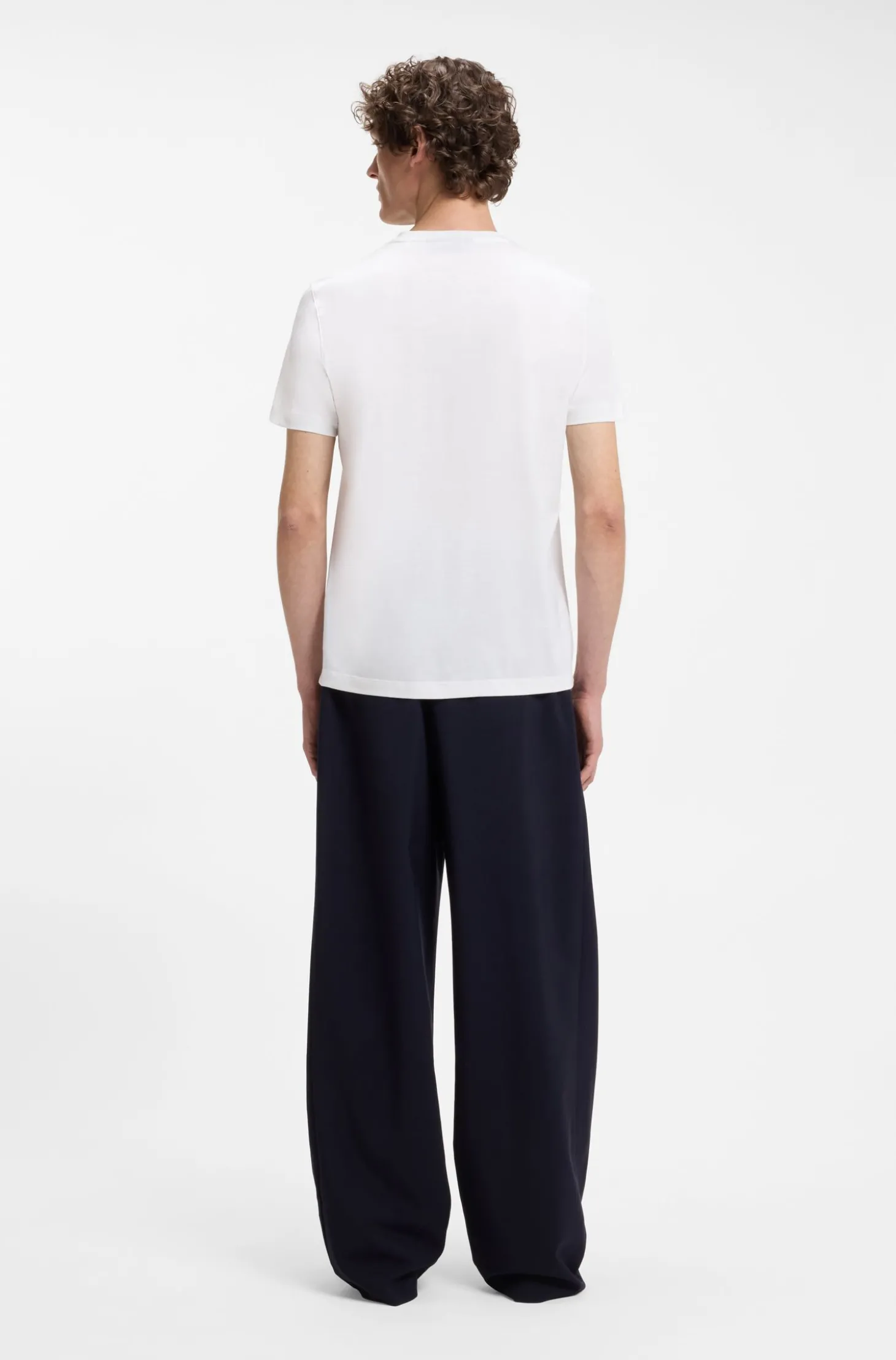 BOSS BY BECKHAM T-Shirt aus Baumwoll-Mix mit Seide