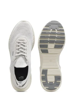 BOSS-MOTION Sneakers aus Strick mit Leder-Details