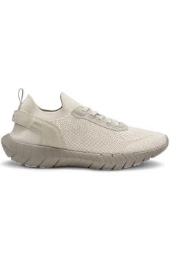BOSS-MOTION Sneakers aus Strick mit Leder-Details