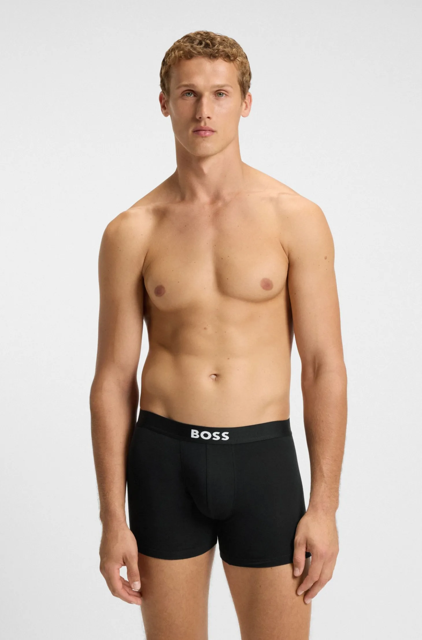 BOSS ONE Dreierpack Boxershorts mit Logo-Bund