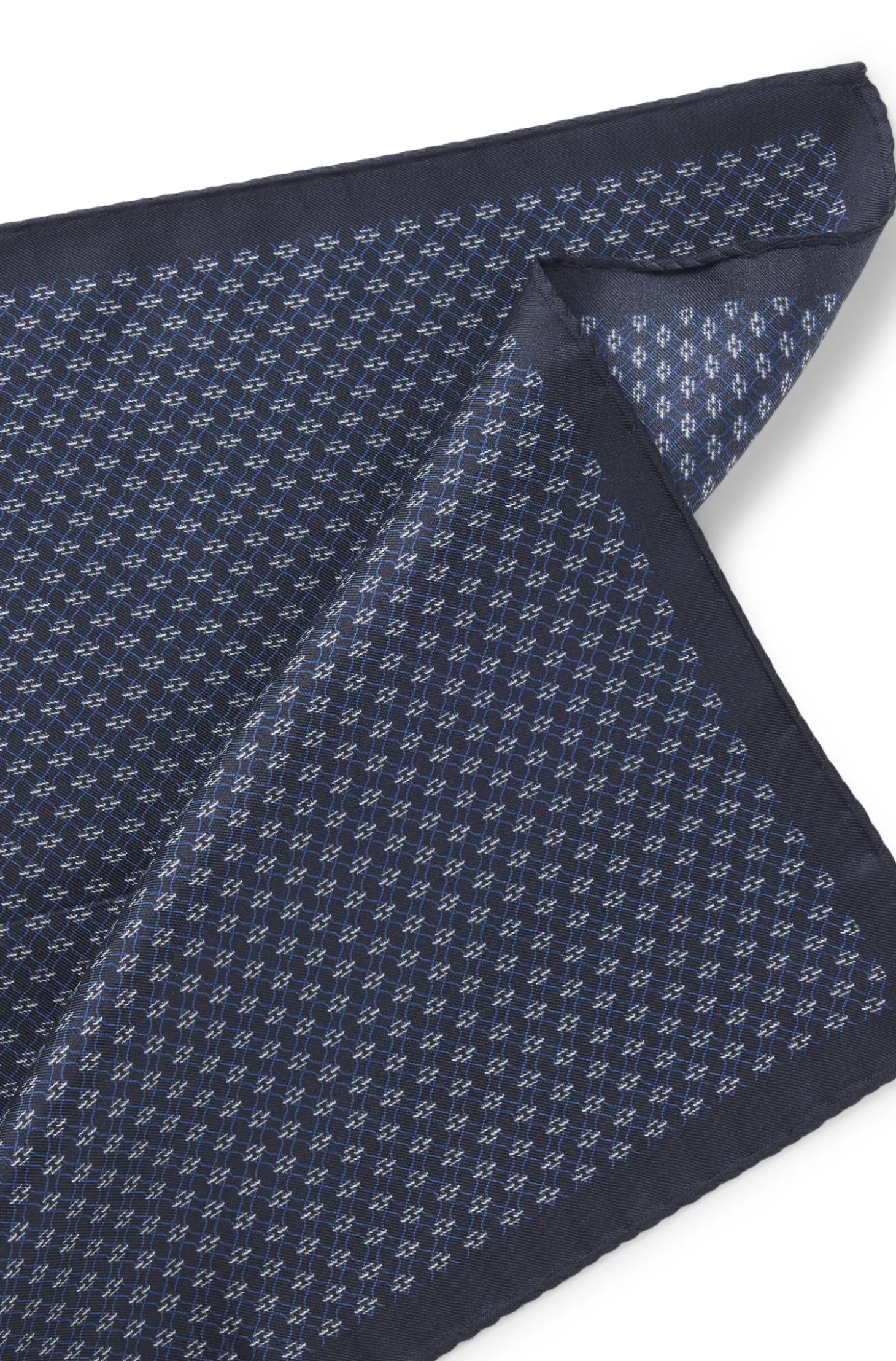 BOSS ONE Einstecktuch aus Seide mit Print-Muster