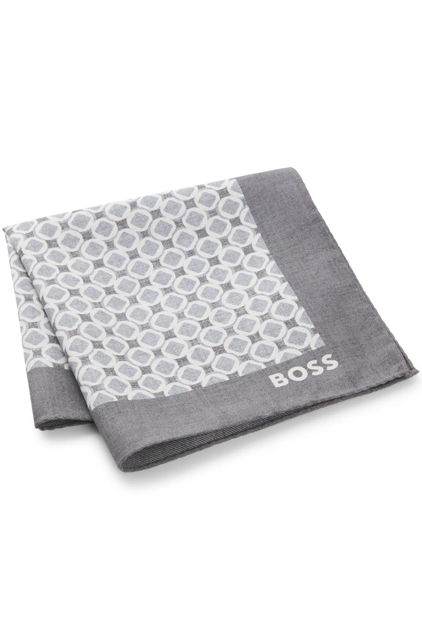 BOSS ONE Einstecktuch aus Seide mit Digitaldruck