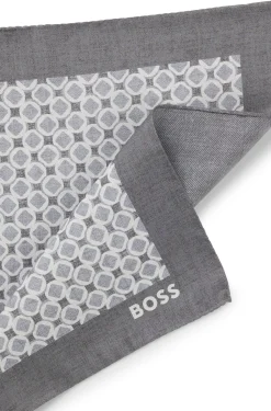 BOSS ONE Einstecktuch aus Seide mit Digitaldruck