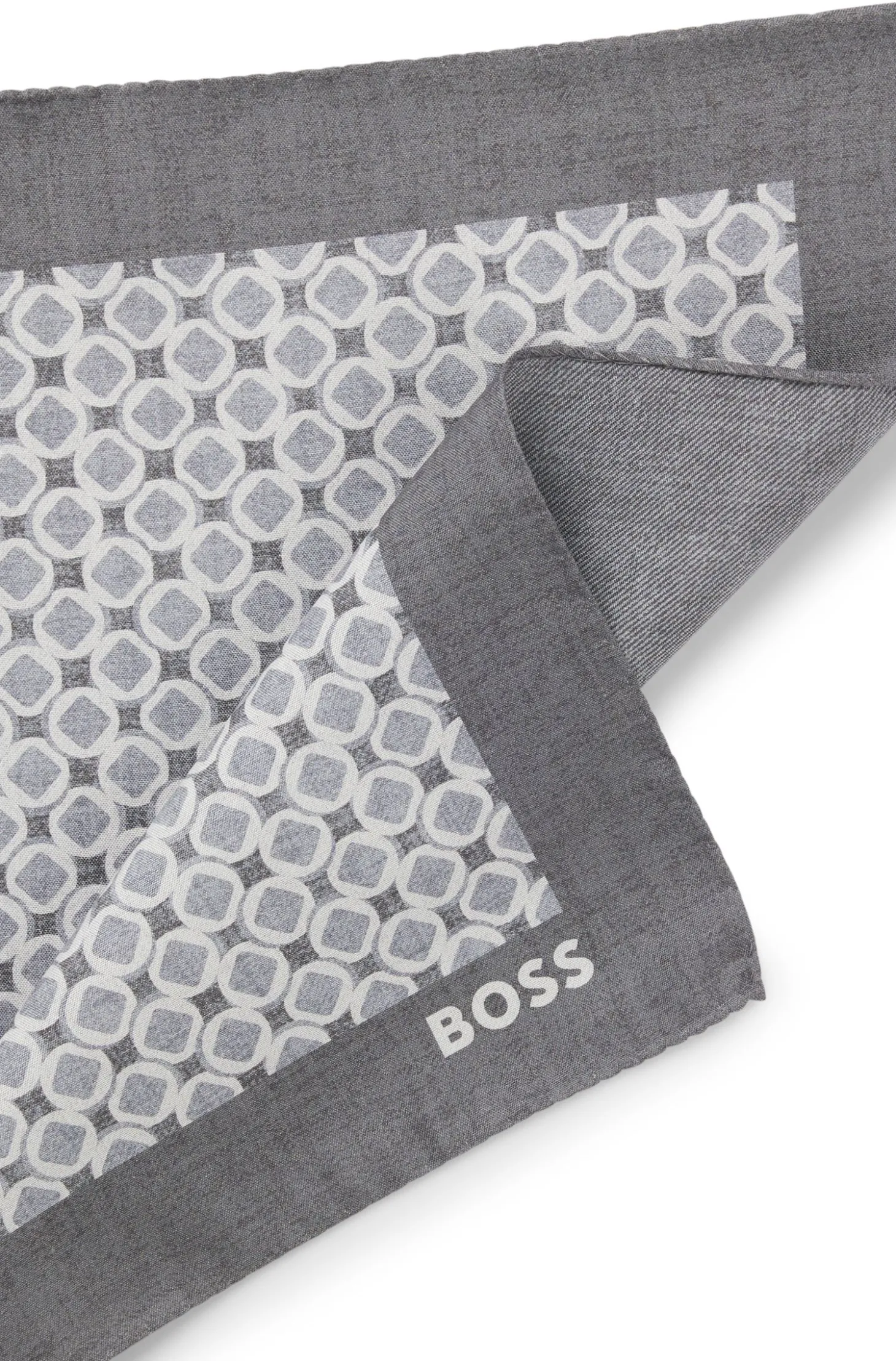 BOSS ONE Einstecktuch aus Seide mit Digitaldruck
