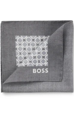 BOSS ONE Einstecktuch aus Seide mit Digitaldruck