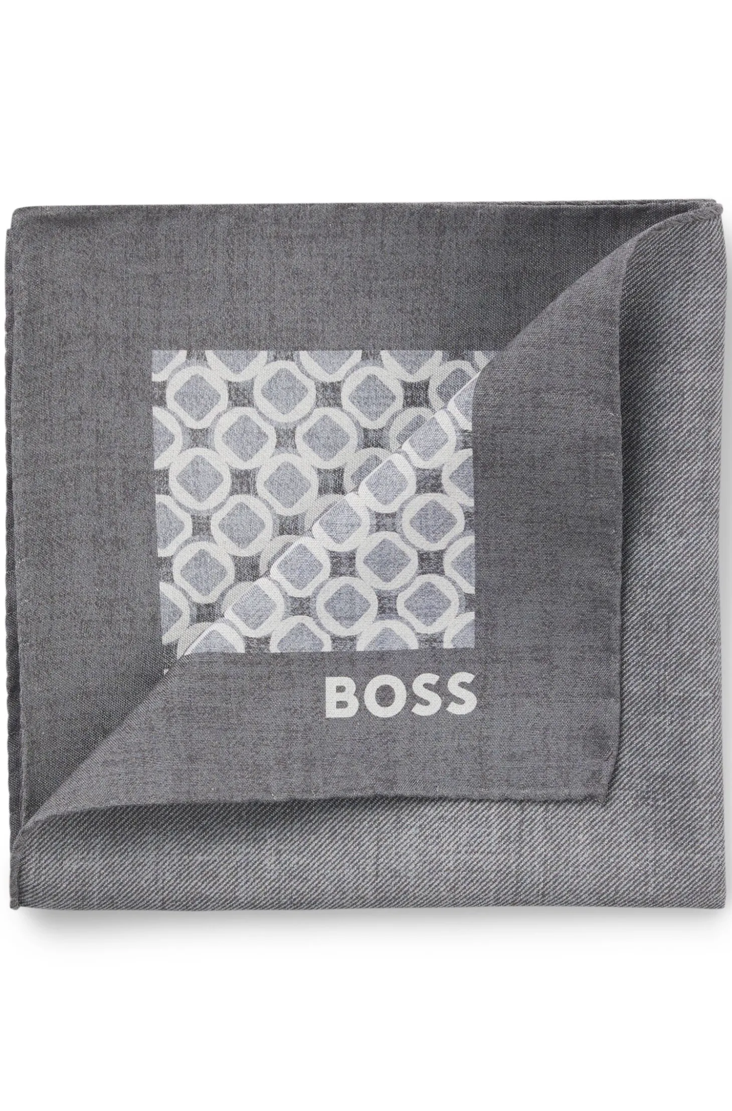 BOSS ONE Einstecktuch aus Seide mit Digitaldruck