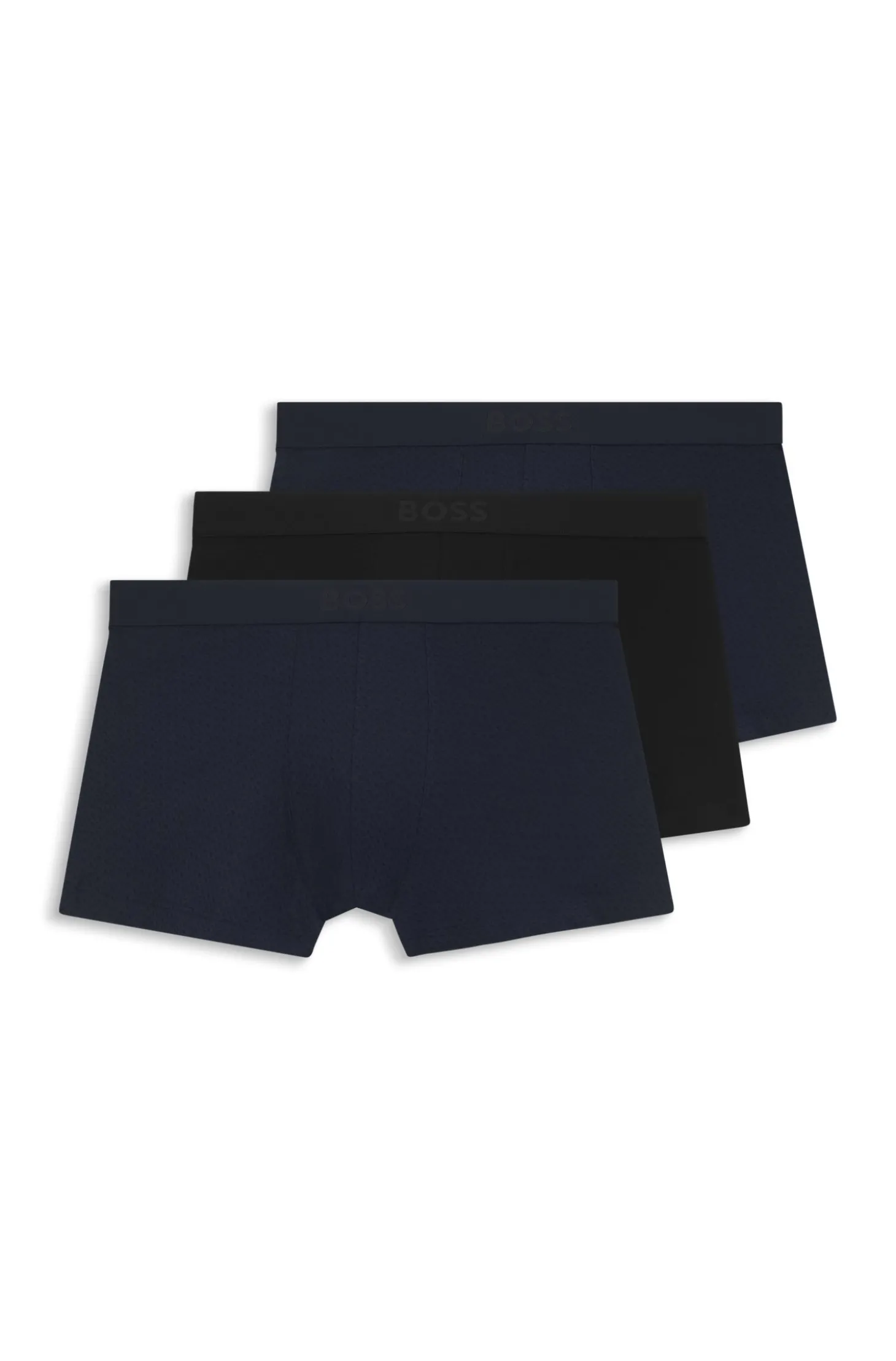 BOSS ONE eng anliegende Boxershorts aus Stretch-Baumwolle im Dreierpack