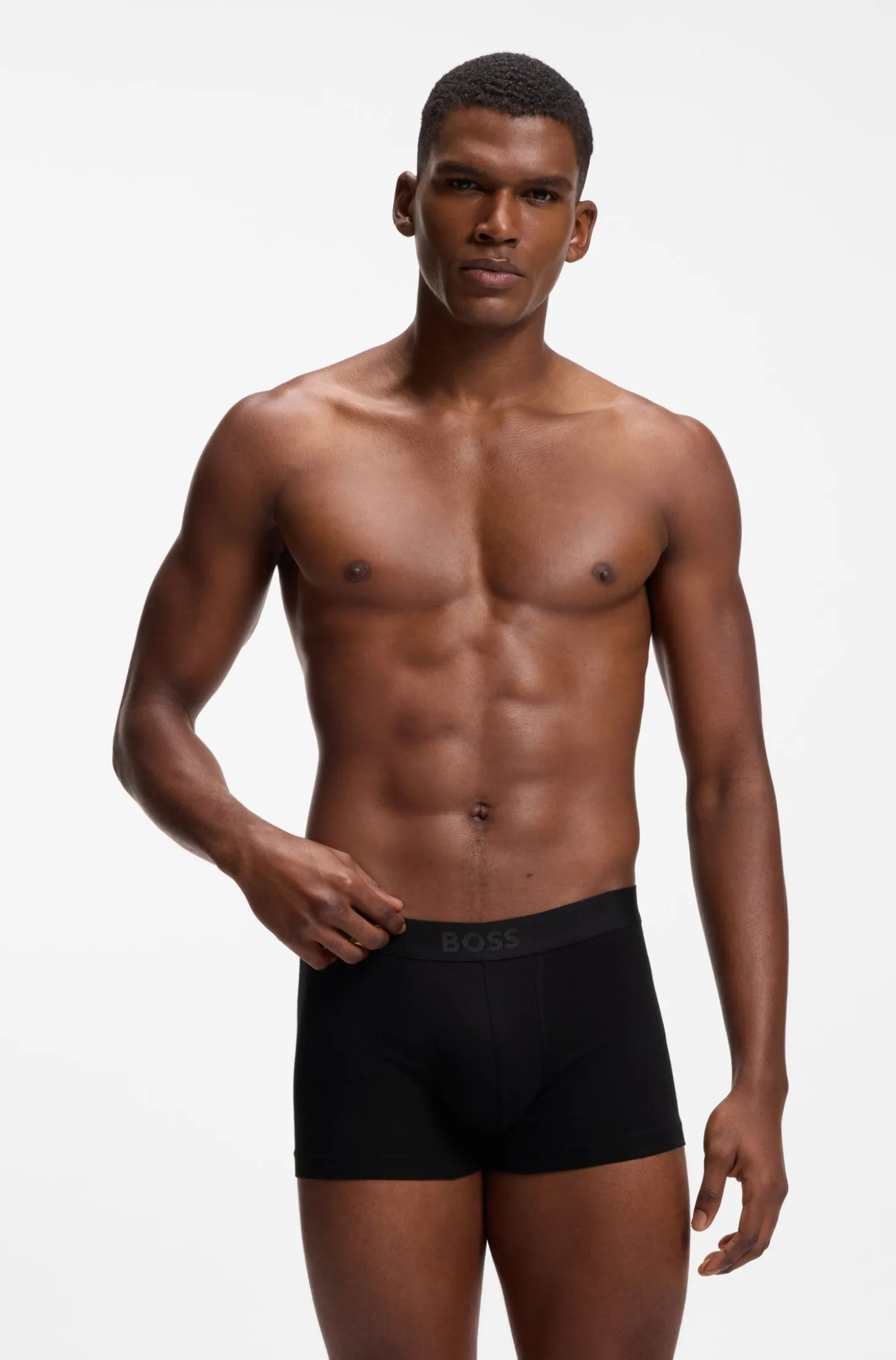 BOSS ONE eng anliegende Boxershorts aus Stretch-Baumwolle im Dreierpack