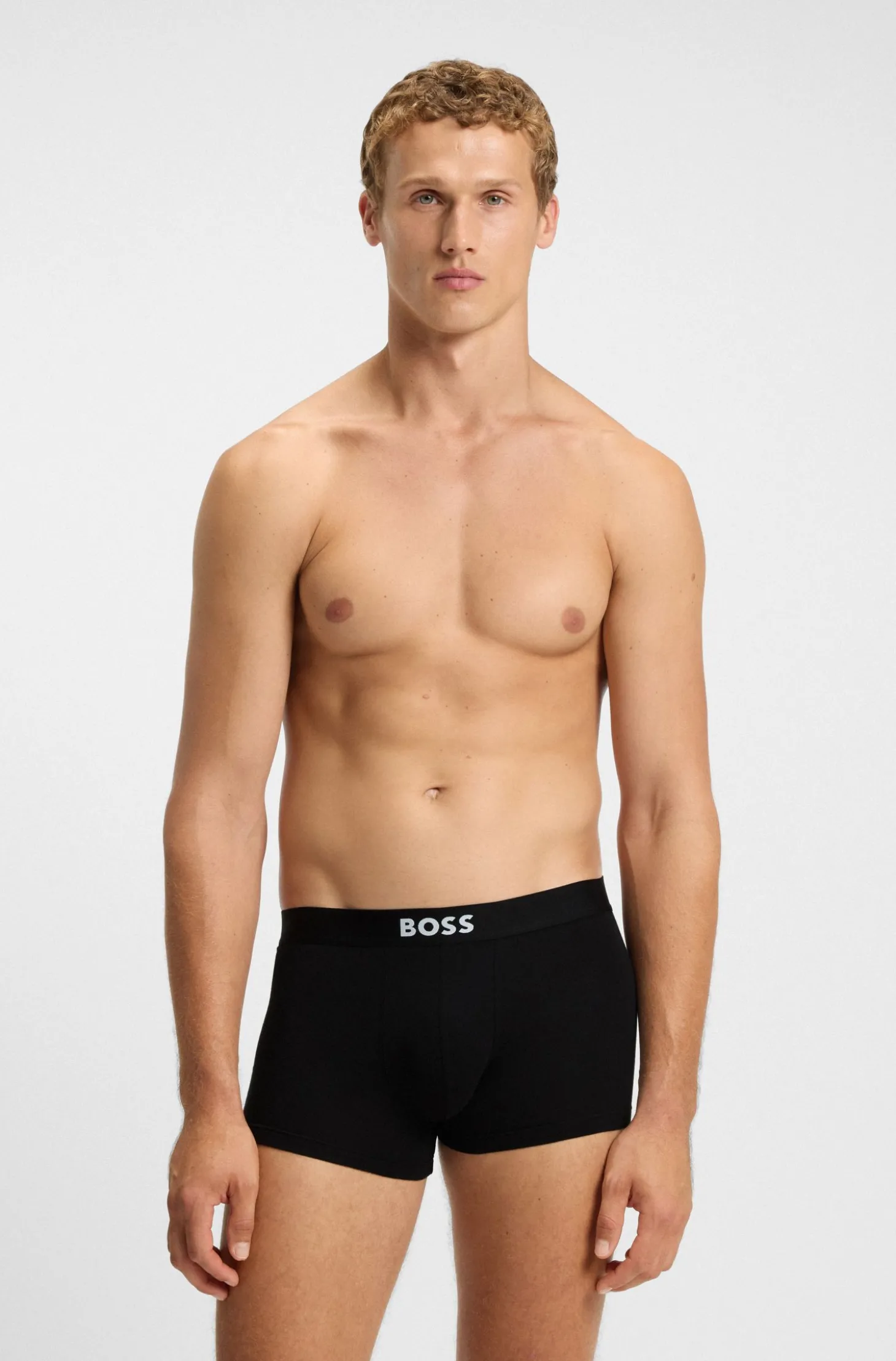 BOSS ONE eng anliegende Boxershorts aus Stretch-Baumwolle im Dreierpack