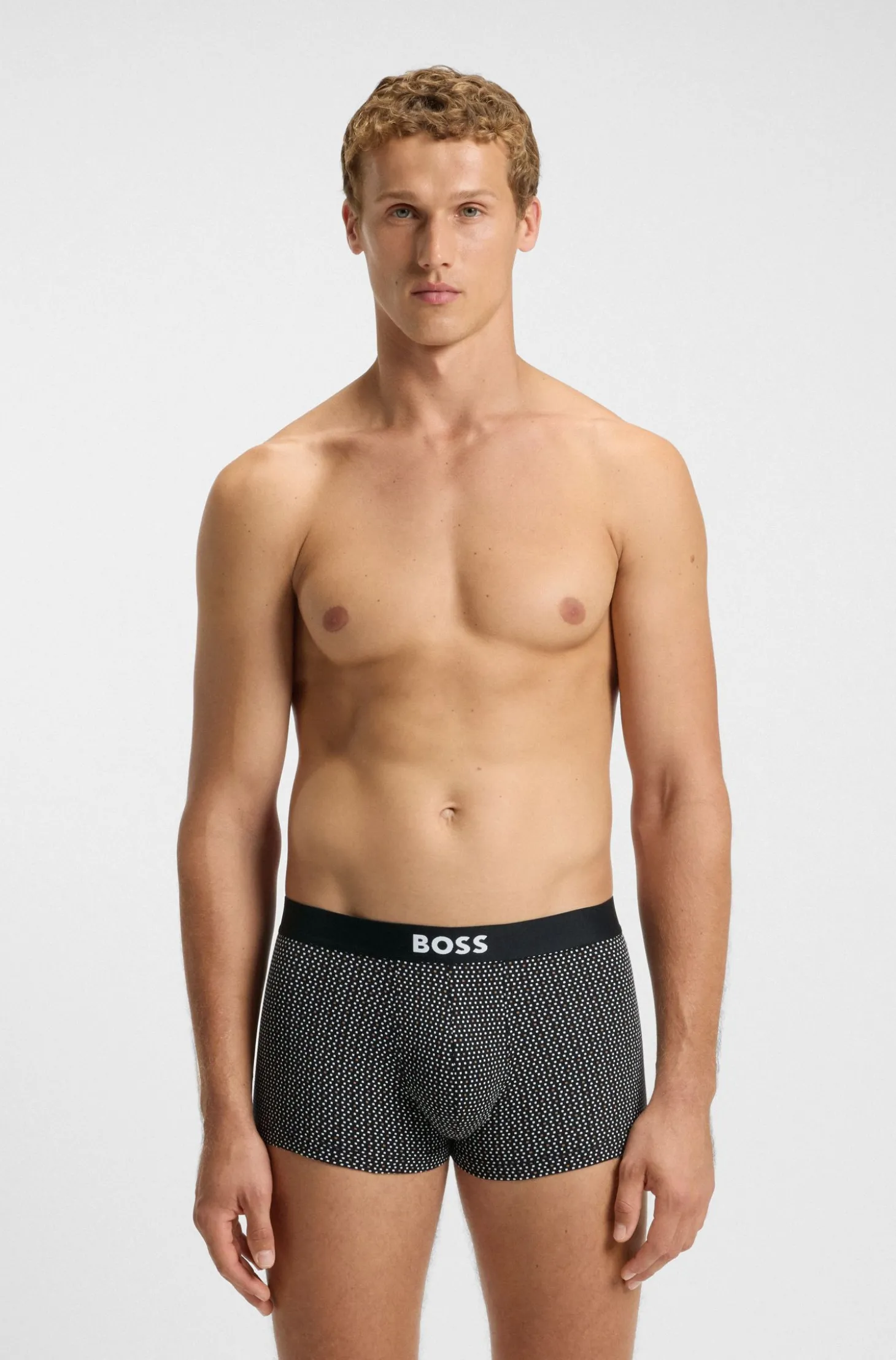 BOSS ONE eng anliegende Boxershorts aus Stretch-Baumwolle im Dreierpack