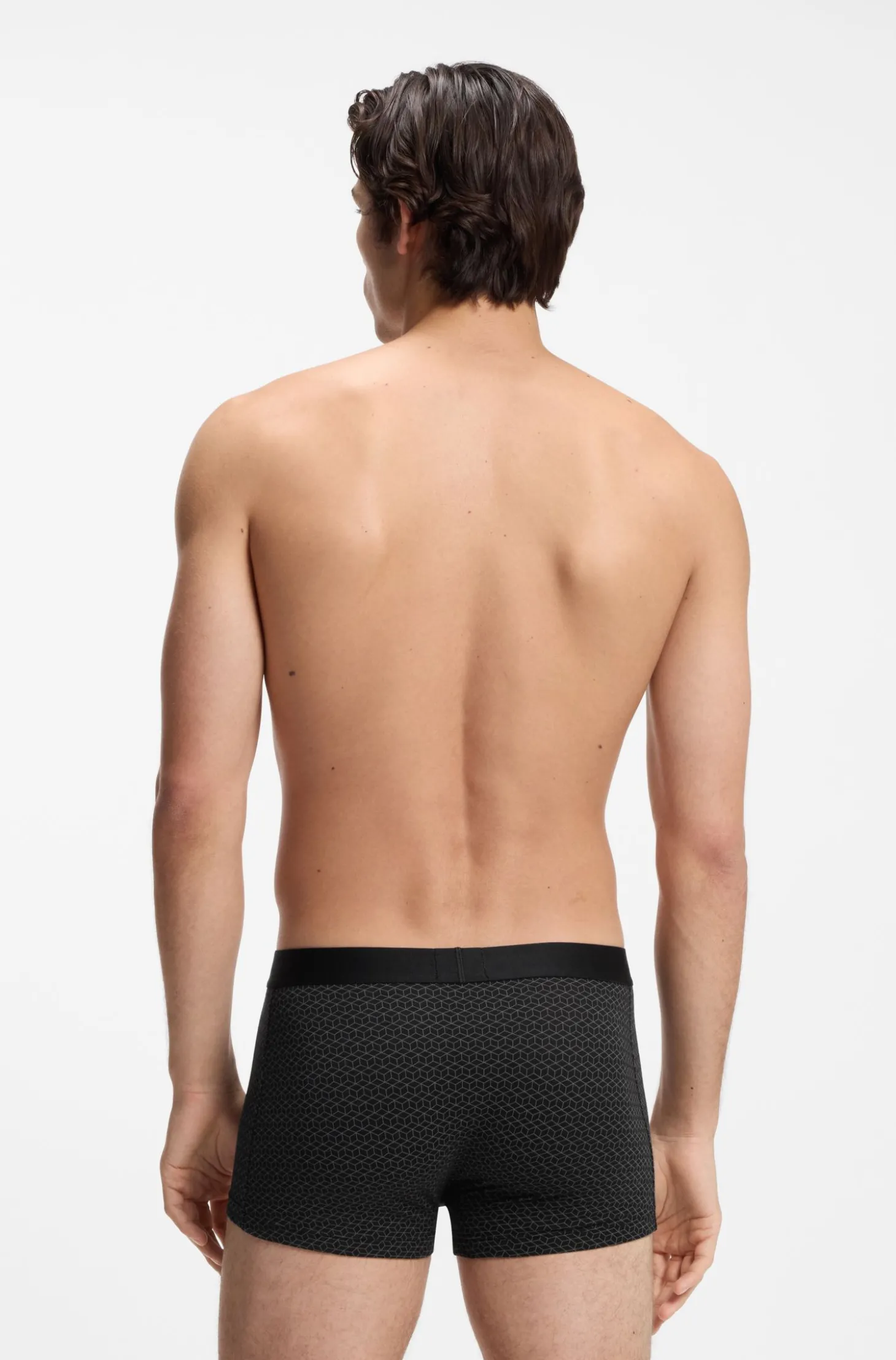 BOSS ONE eng anliegende Boxershorts aus Stretch-Baumwolle im Dreierpack