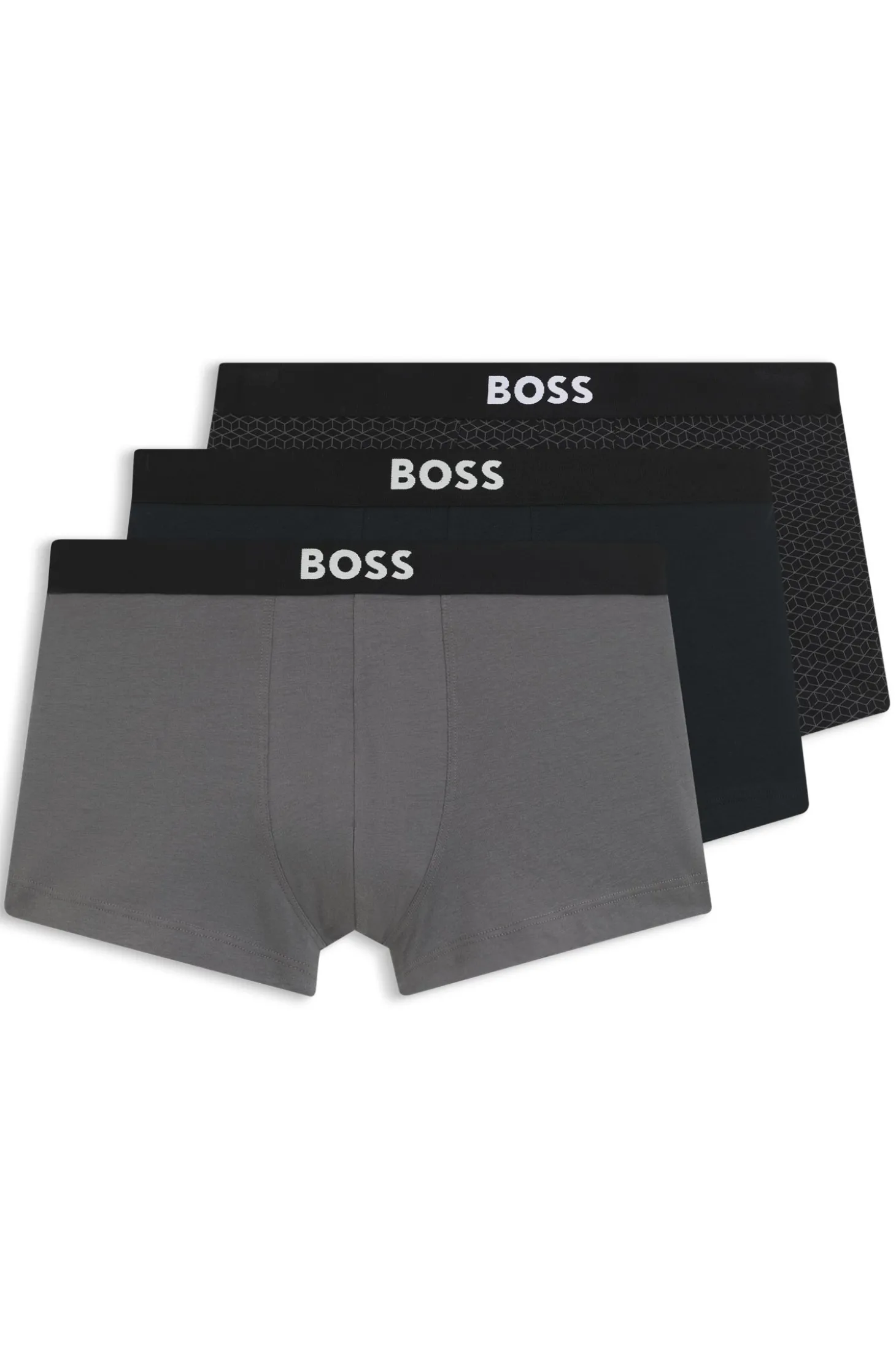 BOSS ONE eng anliegende Boxershorts aus Stretch-Baumwolle im Dreierpack