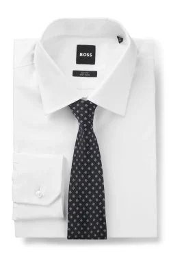 BOSS ONE Gemusterte Krawatte aus Seiden-Jacquard