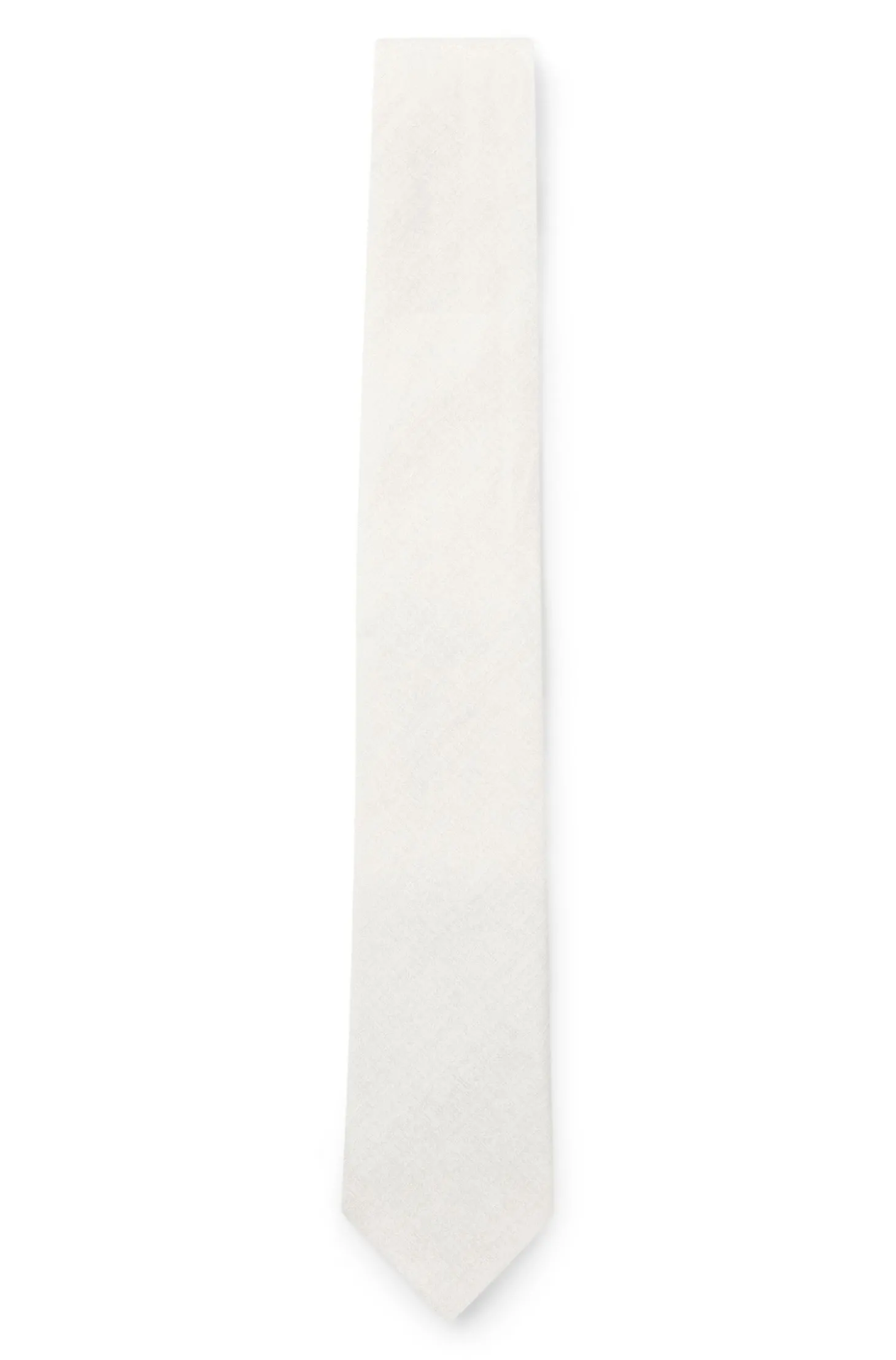 BOSS ONE Krawatte aus Leinen-Seiden-Mix mit Jacquard-Struktur