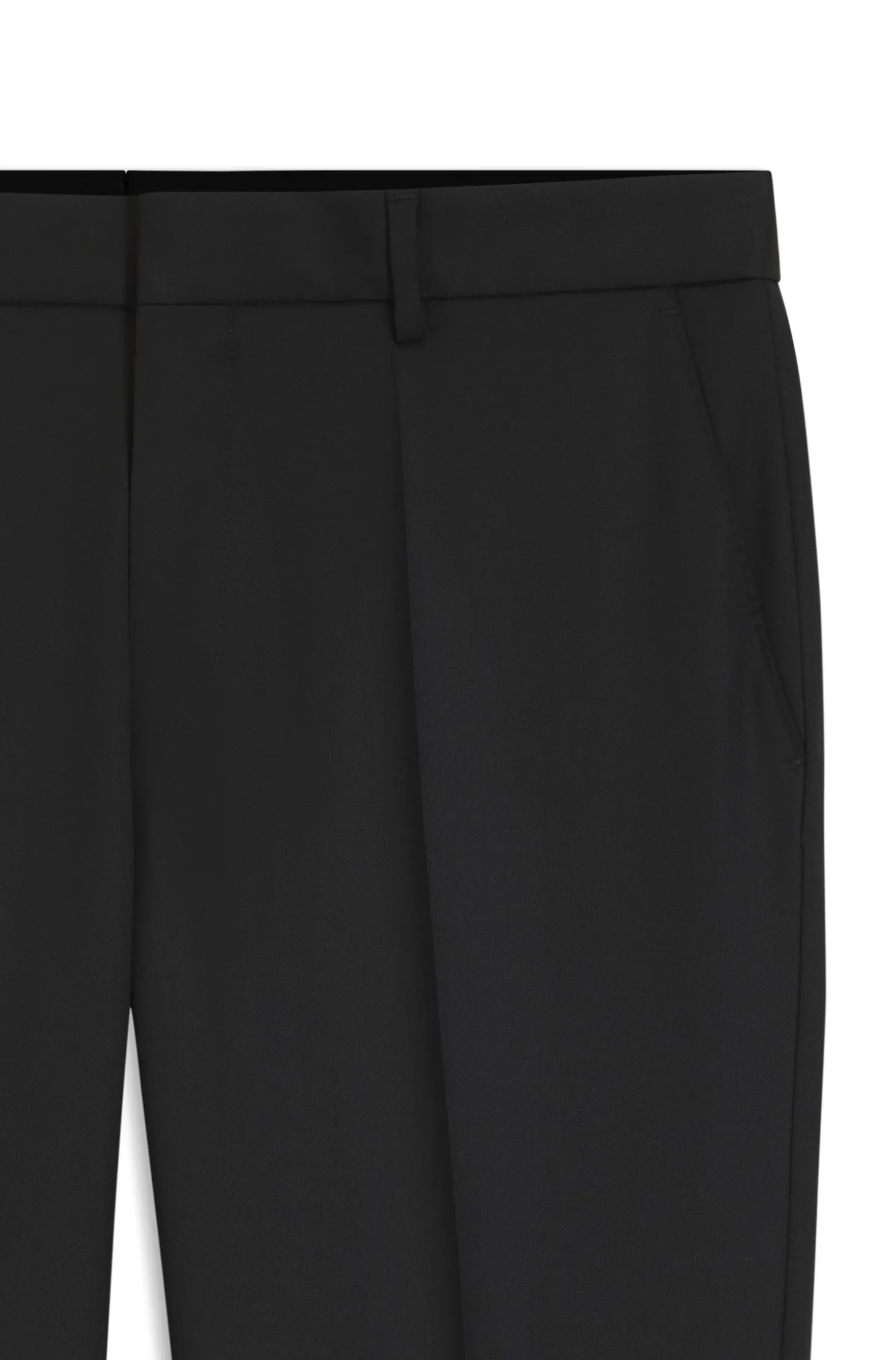 BOSS ONE Regular-Fit Hose aus Schurwoll-Serge