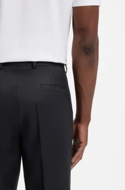 BOSS ONE Regular-Fit Hose aus Schurwoll-Serge