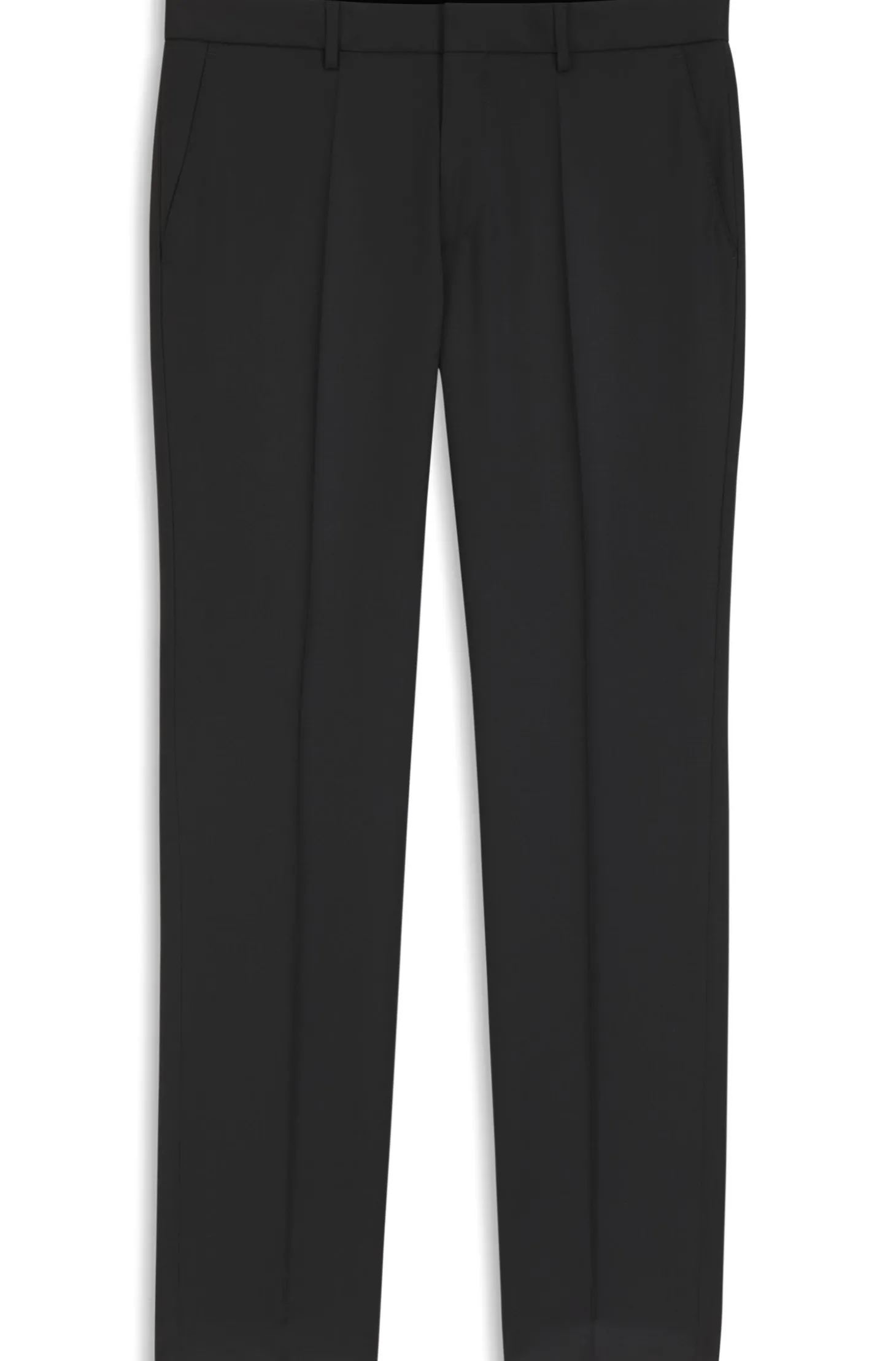 BOSS ONE Regular-Fit Hose aus Schurwoll-Serge