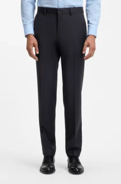 BOSS ONE Regular-Fit Hose aus Schurwoll-Serge