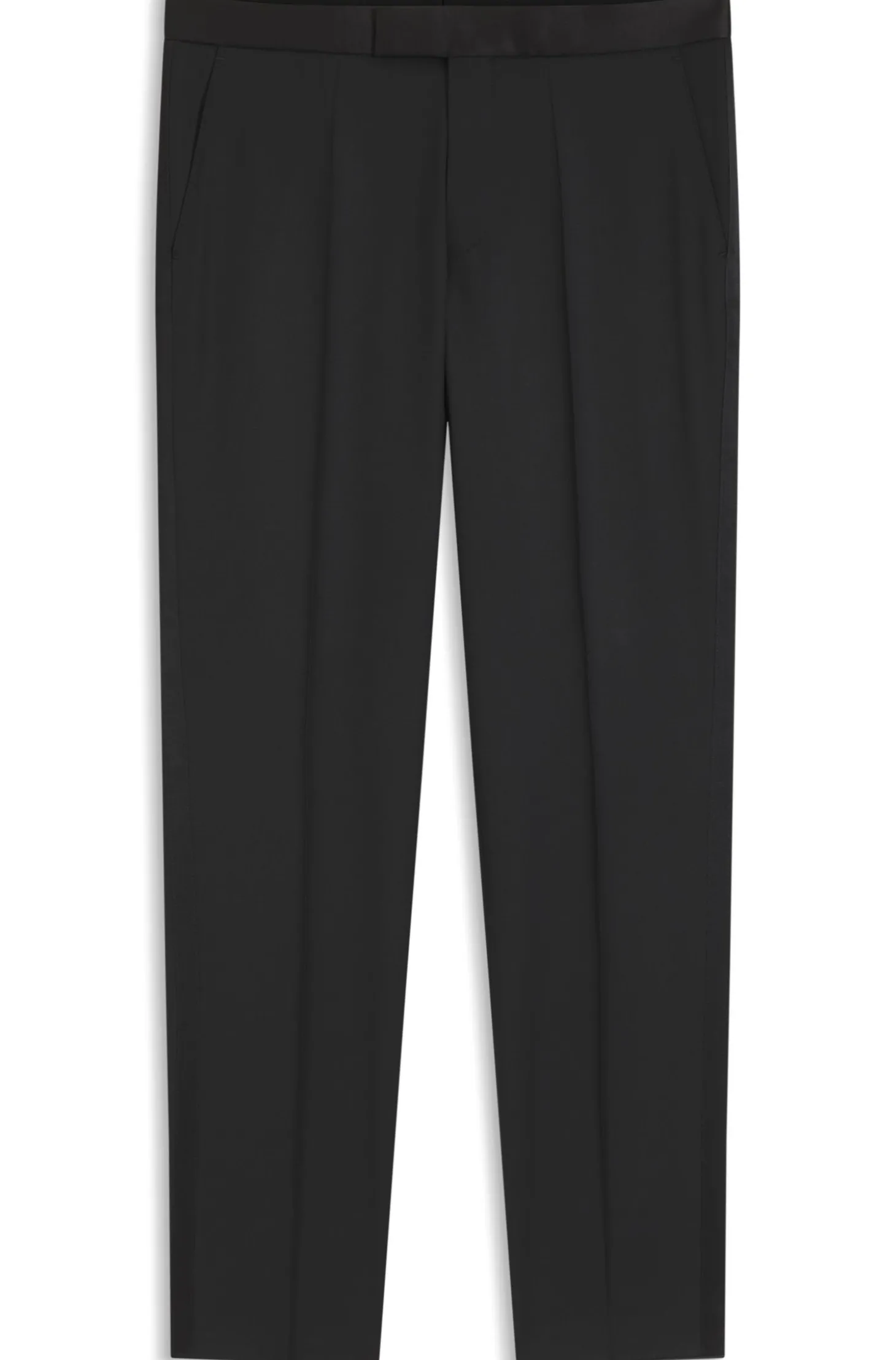 BOSS ONE Regular-Fit Smoking-Hose aus Schurwoll-Serge