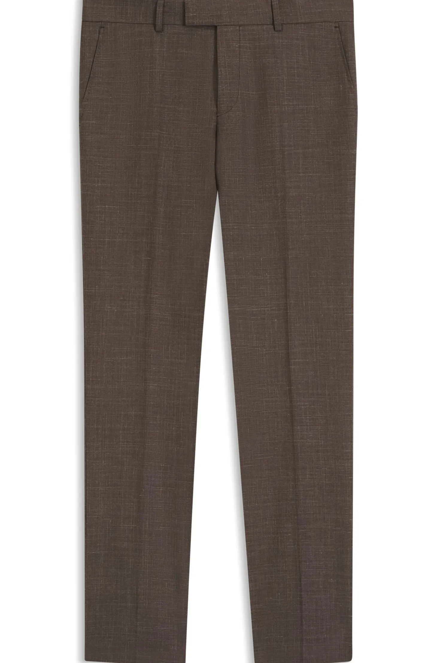 BOSS ONE Slim-Fit Anzughose aus Wolle, Seide und Leinen